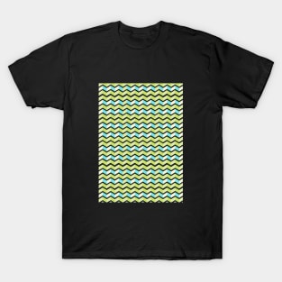 Pattern waves edgy T-Shirt